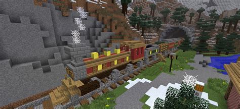 Winter train : Minecraft