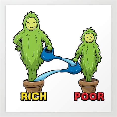 Rich And Poor Illustration - The Truth Art Print by anziehend | Society6