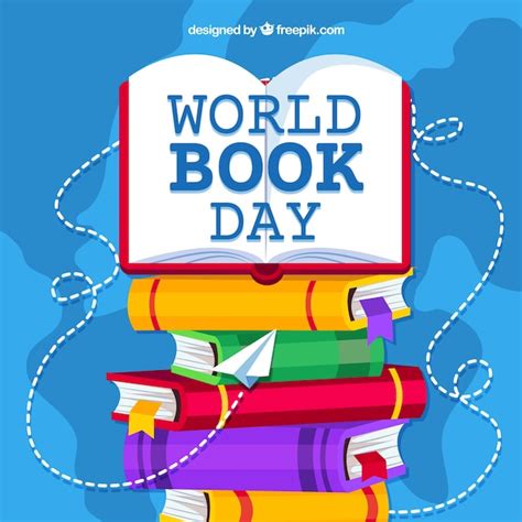 Free Vector | World book day background in flat syle