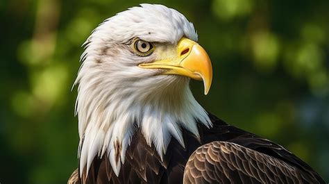 Premium AI Image | A breathtaking shot of a Bald Eagle his natural ...