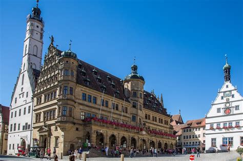 The Old Town and Rathaus (Town Hall), Rothenburg ob der Tauber, Germany - GoVisity.com