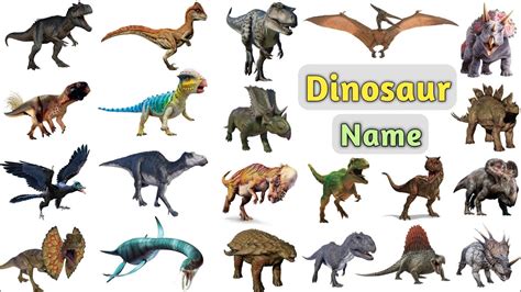 Dinosaurs Vocabulary ll 75 Dinosaurs Name in English With Pictures ll ...