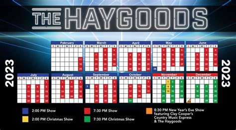 The Haygoods Christmas Show, Schedule, Dates & Time