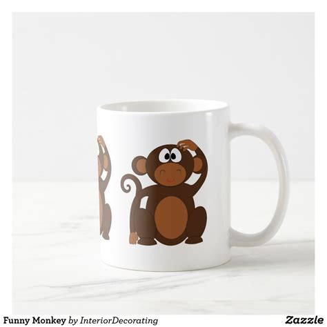 Funny Monkey Coffee Mug | Zazzle.com | Monkey coffee, Mugs, Coffee mugs