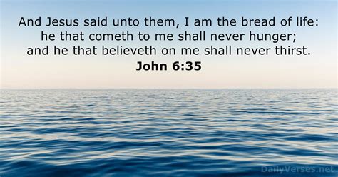 January 26, 2022 - Bible verse of the day (KJV) - John 6:35 ...