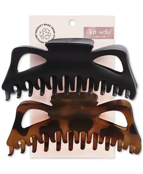 Kitsch Women's 2-Pc. Jumbo Classic Claw Hair Clips - Macy's