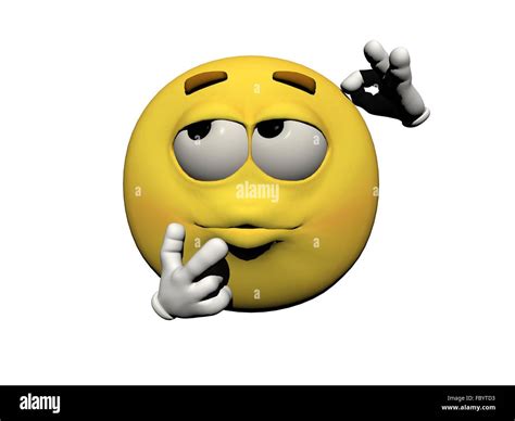 emoticon in questioning Stock Photo - Alamy