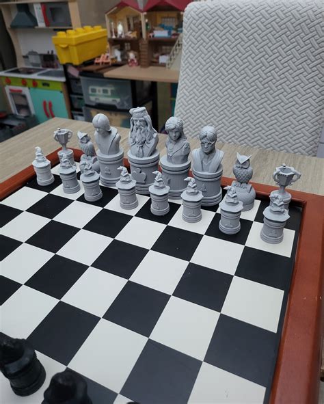 3D printable Harry Potter Chess Set • made with Anycubic Photon Mono 2 ...