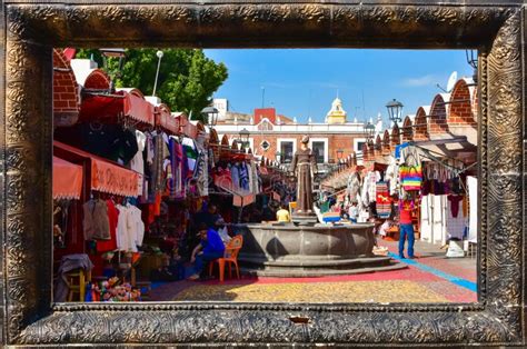 El Parian Market in the Historic Center of Puebla, Mexico Editorial ...