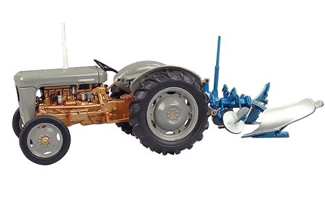 FERGUSON FE35 TRACTOR with RUMPSTAD REVERSABLE PLOUGH | Collector Models