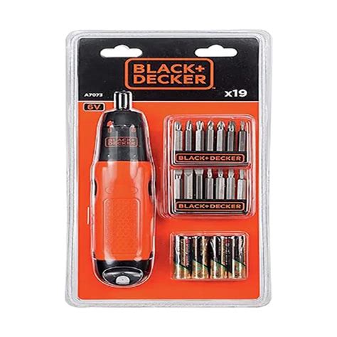 Black & Decker Cordless Screwdriver Set - 19 Pieces - Dokkaner