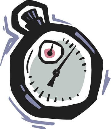 Stock Illustration - A cartoon drawing of a timer