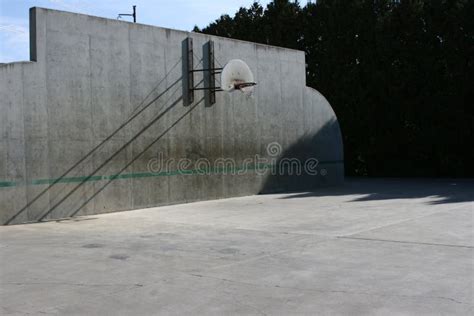 Basketball Hoop in the Playground Stock Image - Image of competitor ...