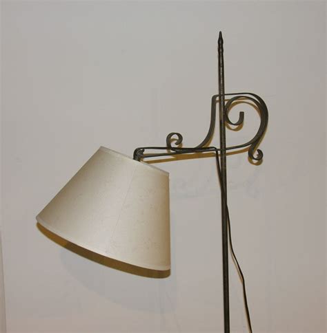 Vintage Wrought Iron Floor Lamp at 1stDibs