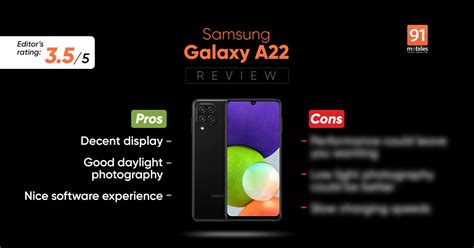 Samsung Galaxy A22 5G Review - Pros and cons, Verdict | 91Mobiles