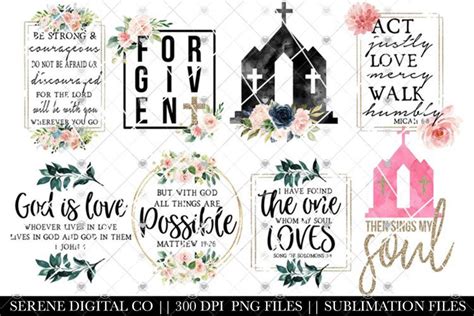 Christian Sublimation Designs - PNG Bundle (511243)