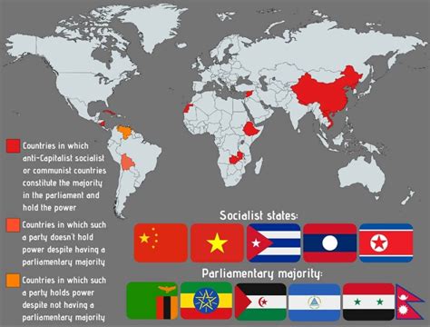 Map showing Anti-Capitalist Socialist Majority Countries : r/MapPorn