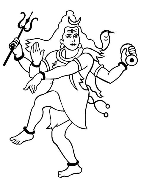 Maha Shivaratri Free Printable coloring page - Download, Print or Color Online for Free