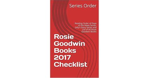 Rosie Goodwin Books 2017 Checklist: Reading Order of Days of the Week Series, Dilly's Story ...