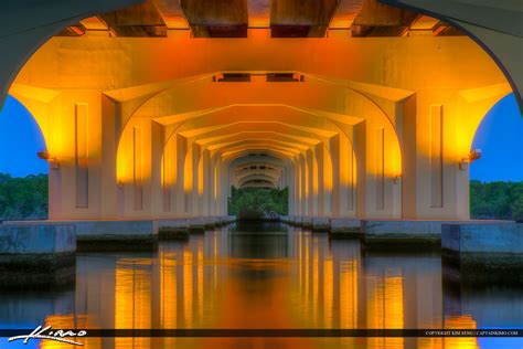 Veterans Memorial Bridge Palm City Florida Under Bridge | HDR ...