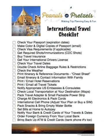 Vacation Travel Checklist Pdf - Travel News - Best Tourist Places In ...