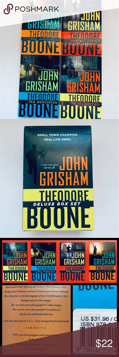 John Grisham Theodore Boone Box Set, 4 Paperbacks | John grisham, Boxset, Theodore boone