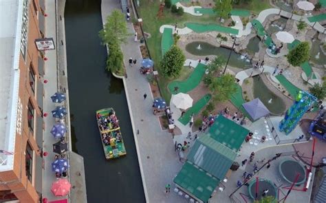 Downtown OKC Bricktown canal, water taxi: Through the years