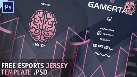 FREE eSports Jersey Template by Qehzy - YouTube
