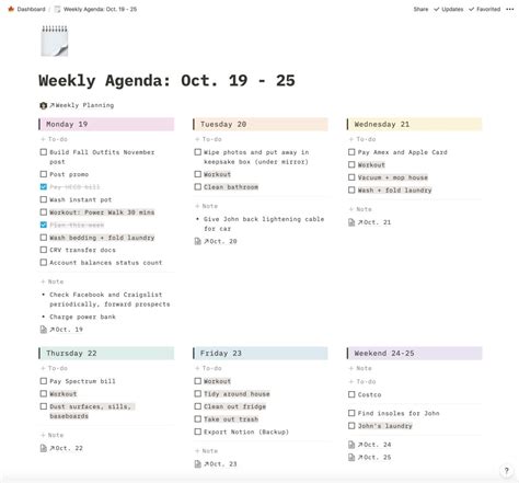 Maximize Your Productivity with Notion's Free Weekly Planner