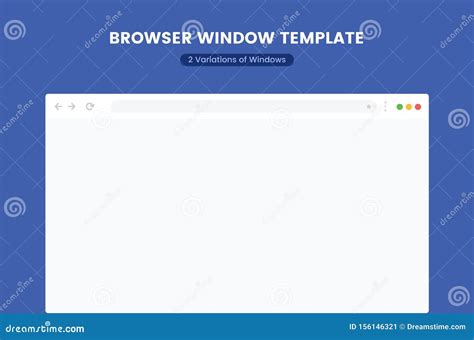 Browser window mockup stock vector. Illustration of browsing - 156146321