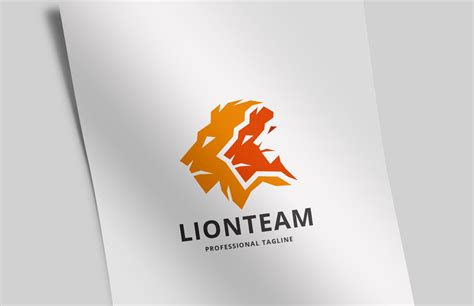 Lion Team Logo Template #122039 - TemplateMonster