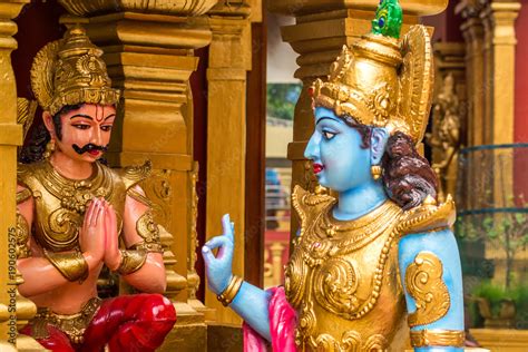 A conversation with Arjun and Krishna Stock Photo | Adobe Stock