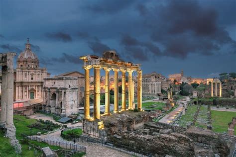 Roman Forum at Night in Rome, Italy Stock Image - Image of night, historical: 126084161