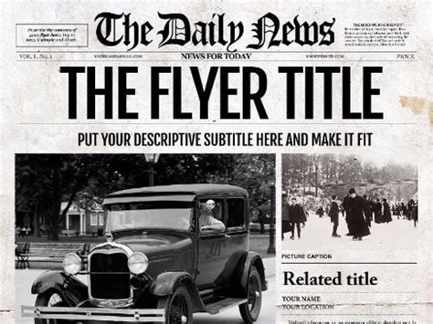 Photoshop Newspaper Template | Teaching Resources