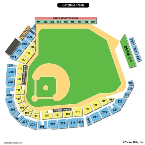 Jetblue Park Seating Map - Time Zones Map