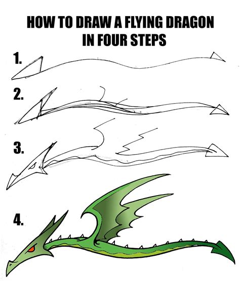 Step By Step Drawing Dragon Art at GetDrawings | Free download