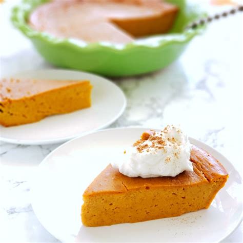 Pumpkin Impossible Pie recipe on ShockinglyDelicious.com