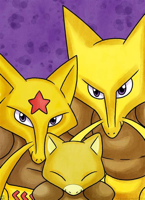 Abra Psychic Family by MeckelFoxStudio on DeviantArt