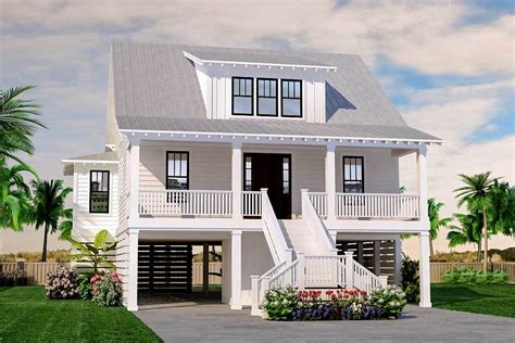 Plan 15252NC: Stunning Coastal House Plan with Front and Back Porches ...