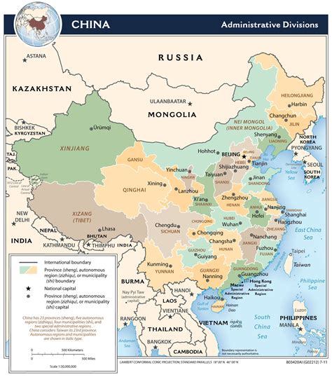 Large detailed administrative divisions map of China - 2011 | China | Asia | Mapsland | Maps of ...