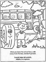 School Bus Safety Color Sheets  Coloring Pages sketch template