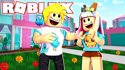 I Built CookieSwirl a Barbie Mansion in Roblox! Bloxburg Roleplay - YouTube