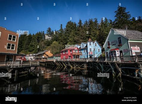 Creek Street in Ketchikan, Alaska Stock Photo - Alamy