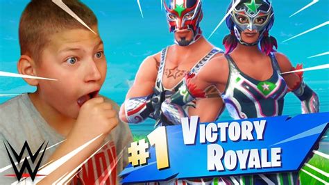 JAYDEN REACTS TO *NEW* WWE WRESTLERS THEME SKINS! *INSANE* FORTNITE BATTLE ROYALE 9 YEAR OLD KID ...