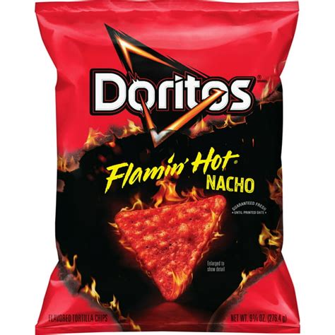 Doritos Flamin' Hot Nacho Tortilla Chips, 9.75 oz Bag - Walmart.com - Walmart.com