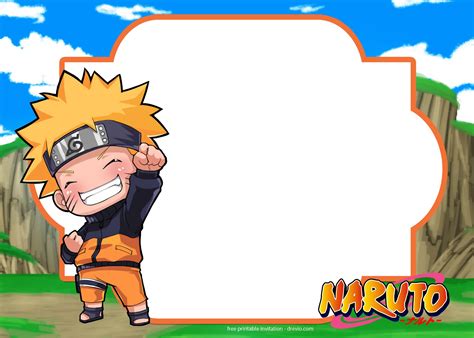 FREE Printable Naruto Birthday Invitation Template | Download Hundreds FREE PRINTABLE Birthday ...