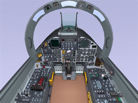 3d model f-15c cockpit