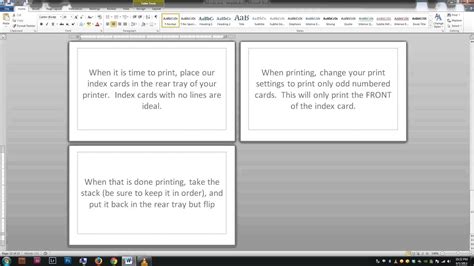 Cue Card Template Word – Mightyprintingdeals.com