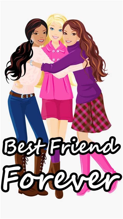 Cartoon Bestie Cute 3 Bff Drawings - pic-cheerio