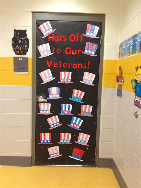 Veterans Day door idea | school | Pinterest | Doors, Bulletin board and Board